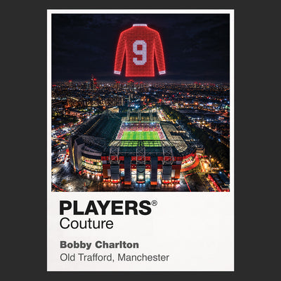 Bobby Charlton England Icons in Lights Frame Kids T-Shirt