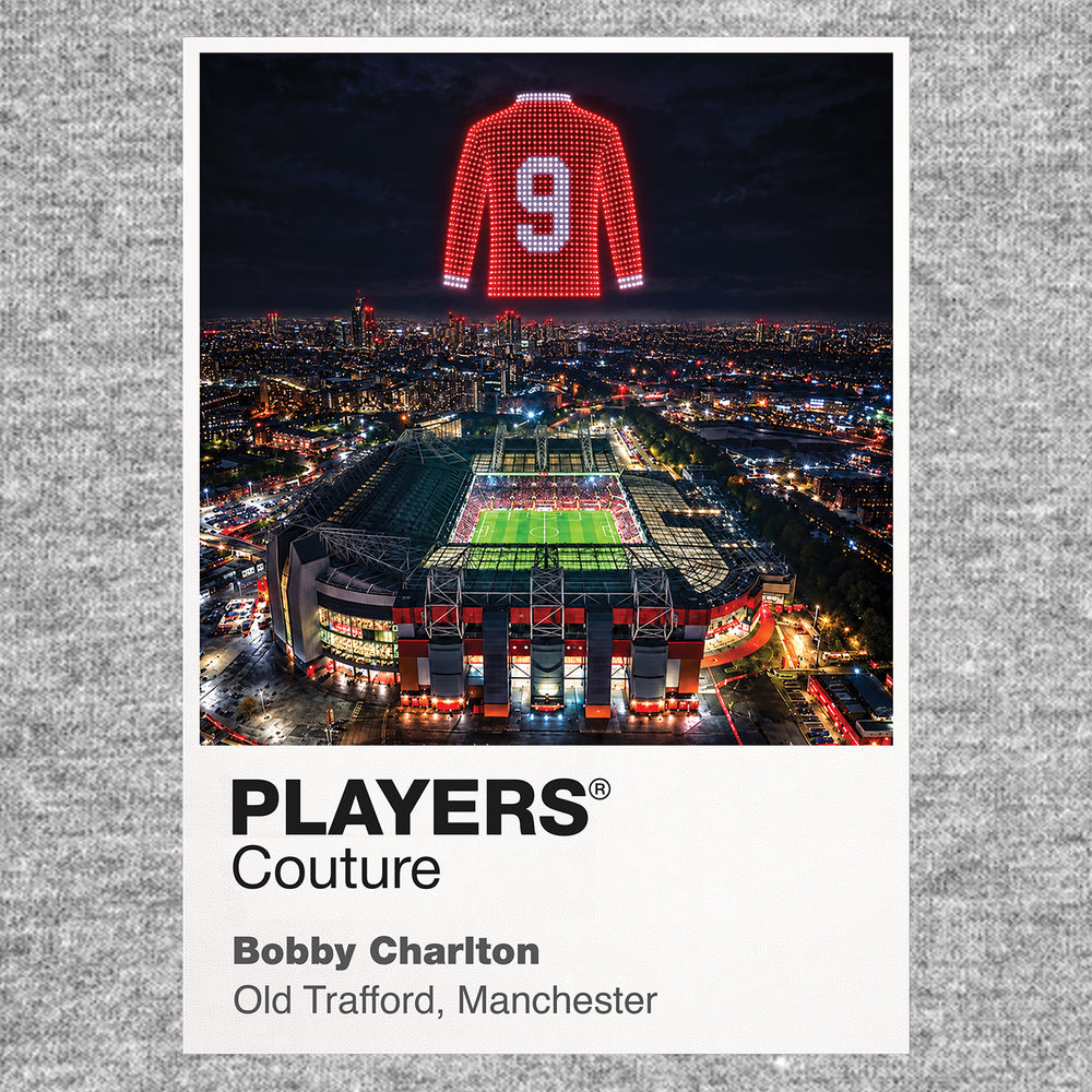 Bobby Charlton England Icons in Lights Frame Men's Hoodie