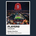 Bobby Charlton England Icons in Lights Frame Men's Hoodie