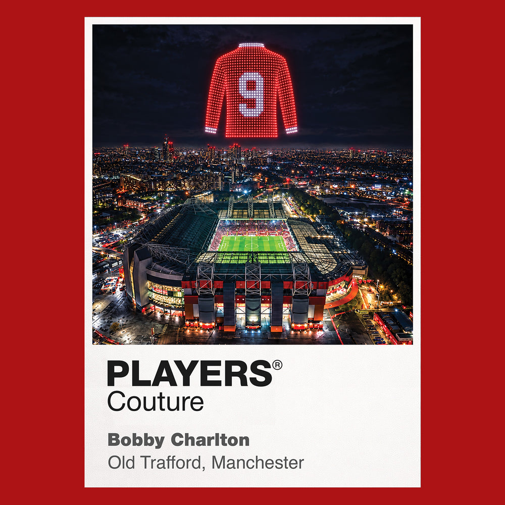 Bobby Charlton England Icons in Lights Frame Men's Hoodie