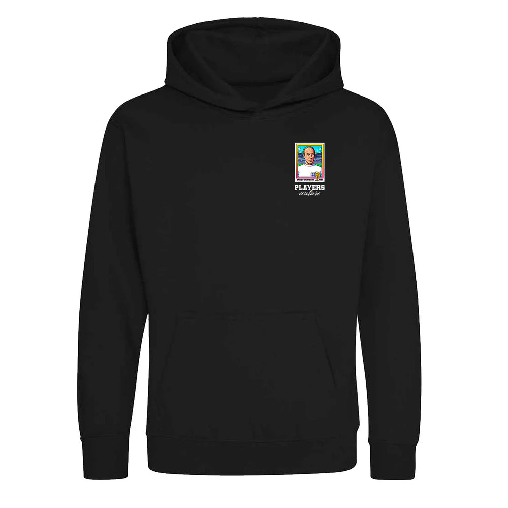 Bobby Charlton World Cup Sticker Kids Hoodie – bobby charlton sticker kids black hoodie Players Couture design
