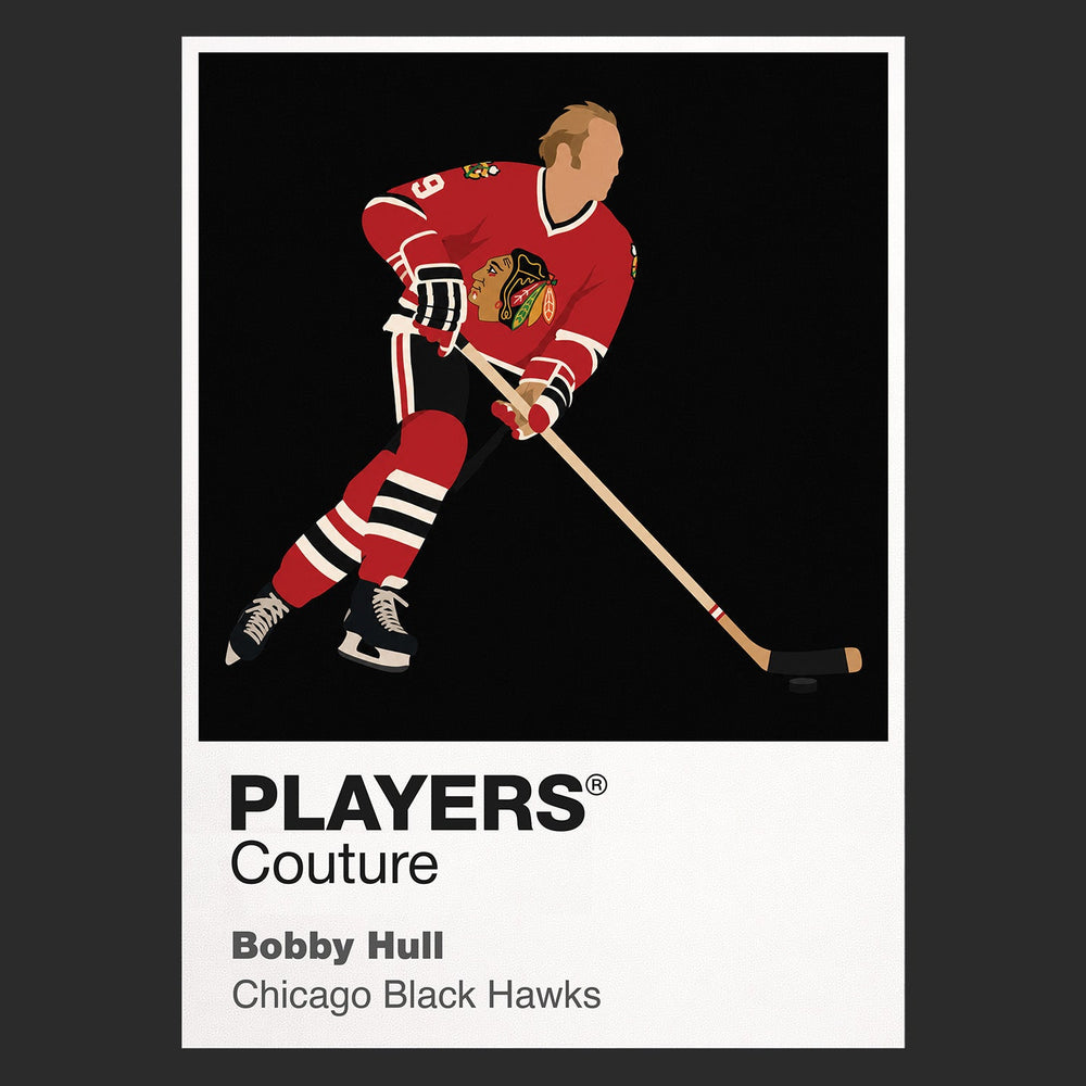 Bobby Hull Blackhawks Ice Hockey Icon Frame Men's Hoodie – image 9