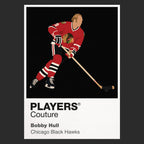 Bobby Hull Blackhawks Ice Hockey Icon Frame Men's T-Shirt – image 9