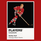 Bobby Hull Blackhawks Ice Hockey Icon Frame Men's T-Shirt – image 10