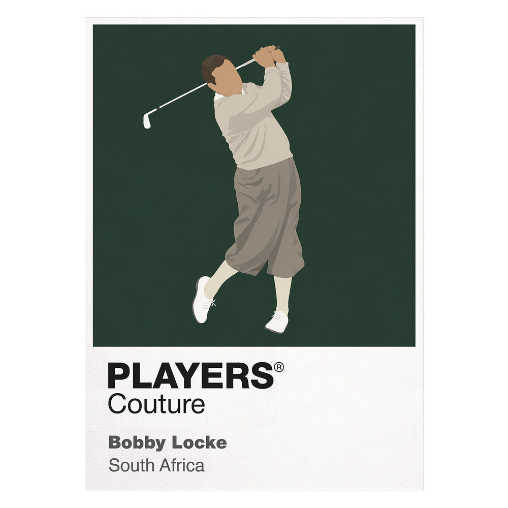 Bobby Locke Golf Icon Frame Men's Polo Shirt