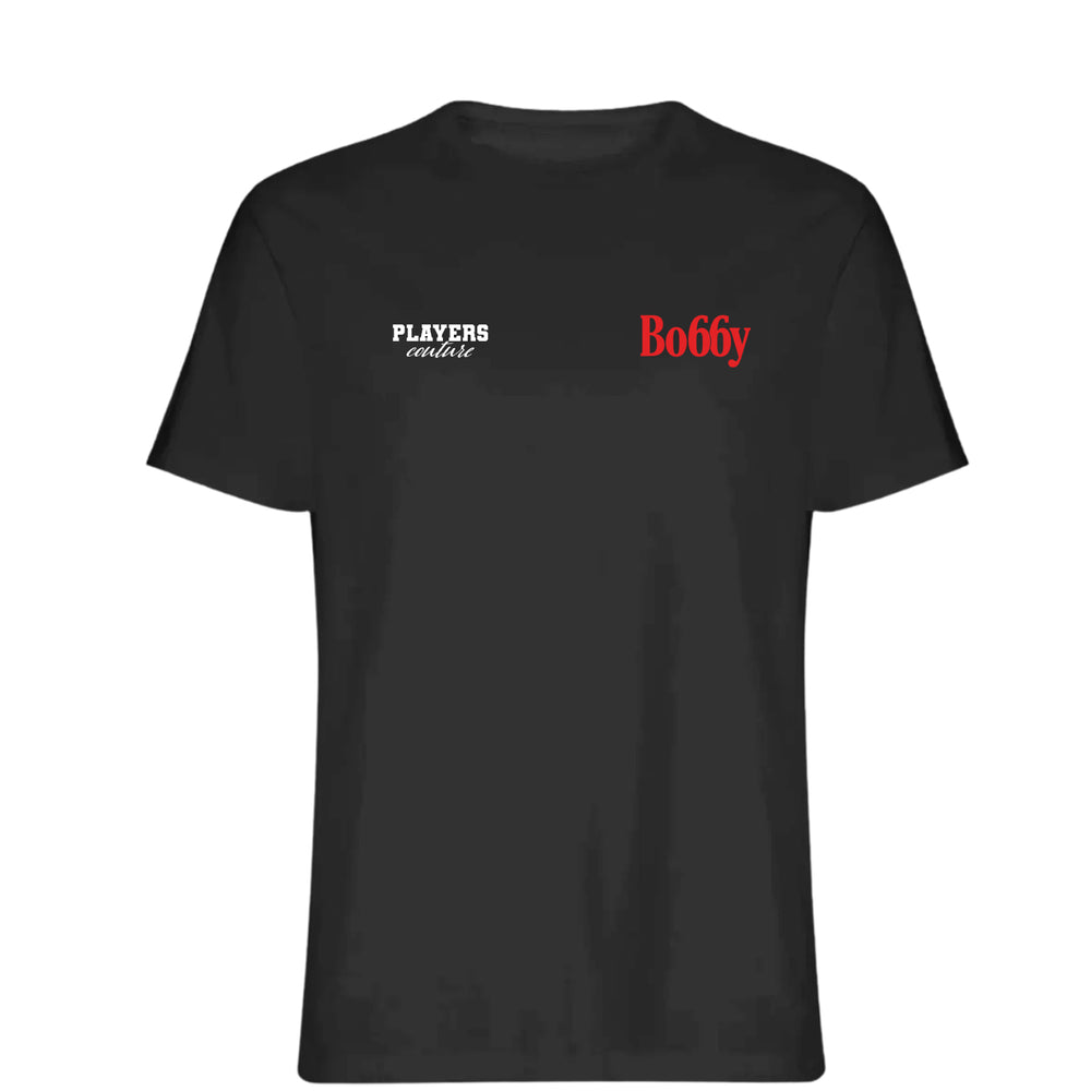 Bo66y Logo Players Couture Mens T-Shirt Black