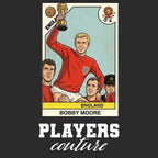 Bobby Moore World Cup Sticker Kids T-Shirt – bobby moore black Players Couture design