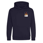 Bobby Moore England Icons in Lights Frame Kids Hoodie in Navy