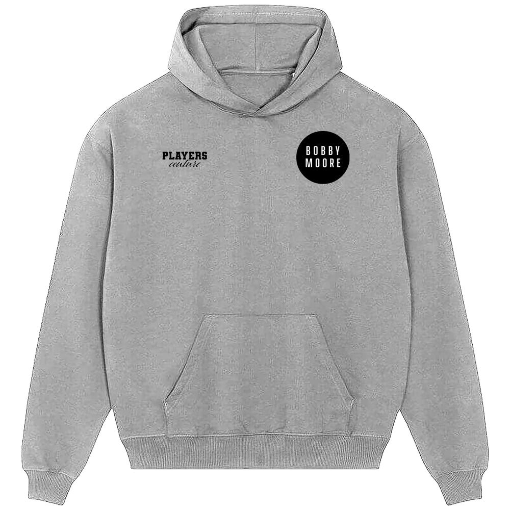 Bobby Moore Logo Players Couture Men's Casual Hoodie Gray