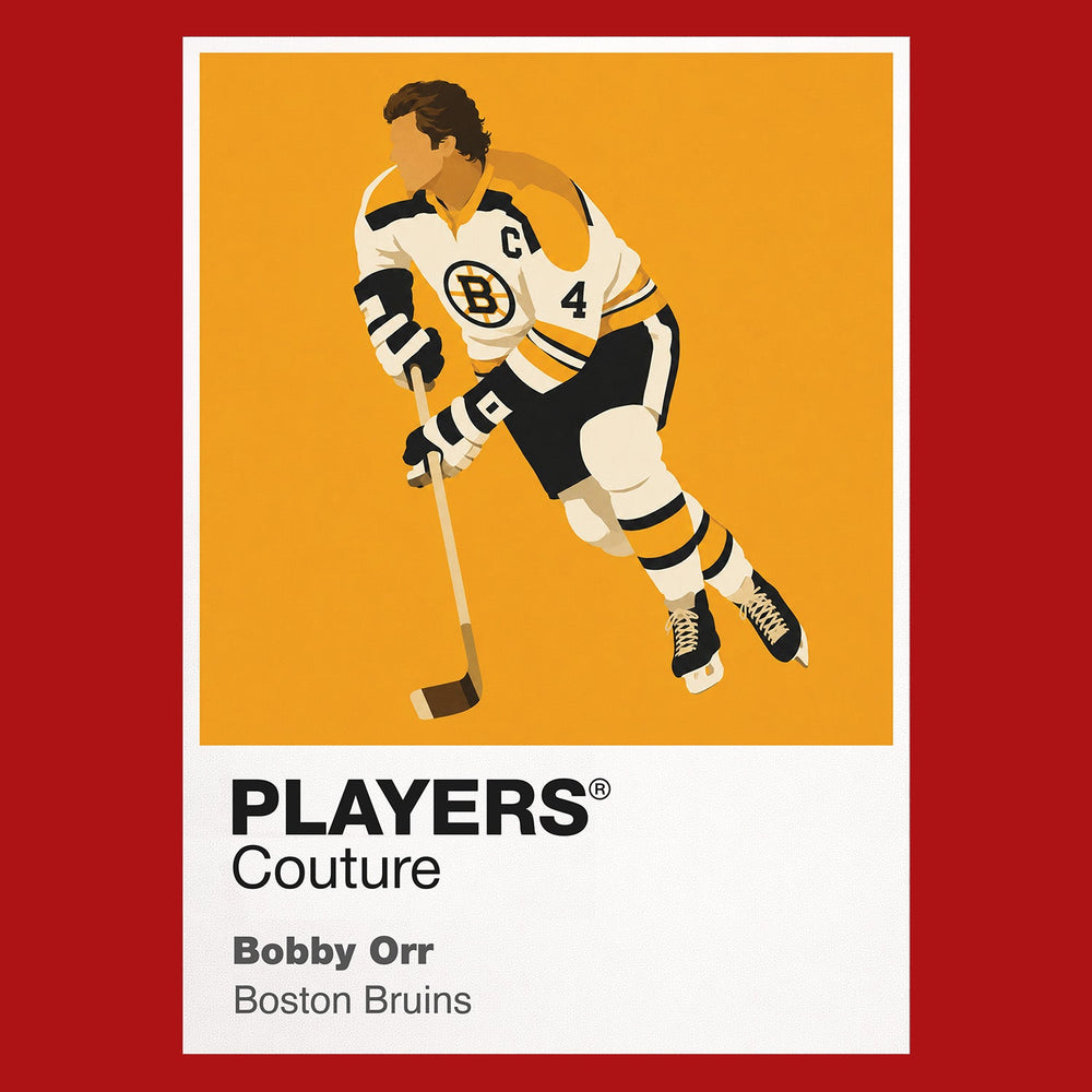 Bobby Orr Bruins Ice Hockey Icon Frame Men's T-Shirt – image 10