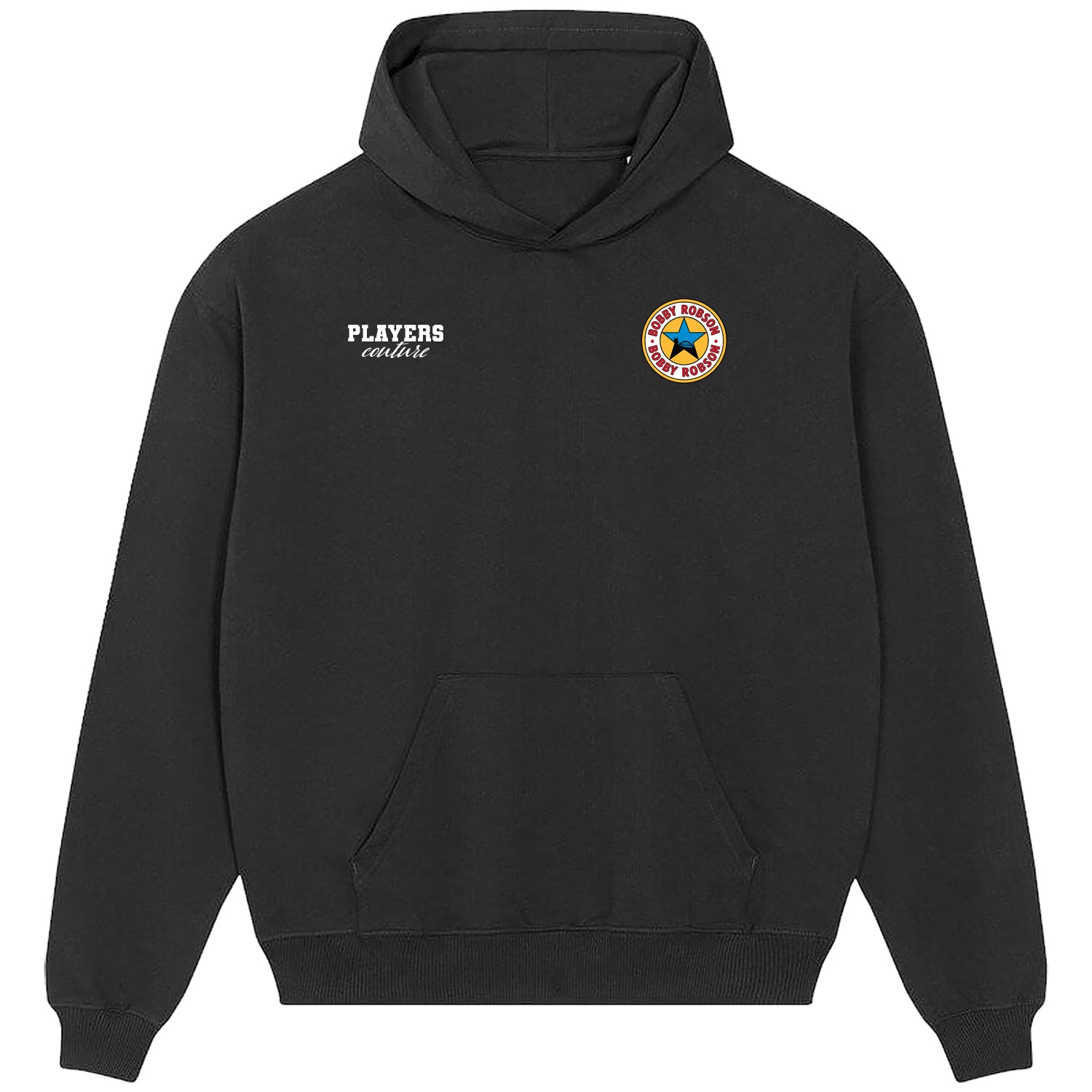 Bobby Robson Logo Players Couture Men's Casual Hoodie Black