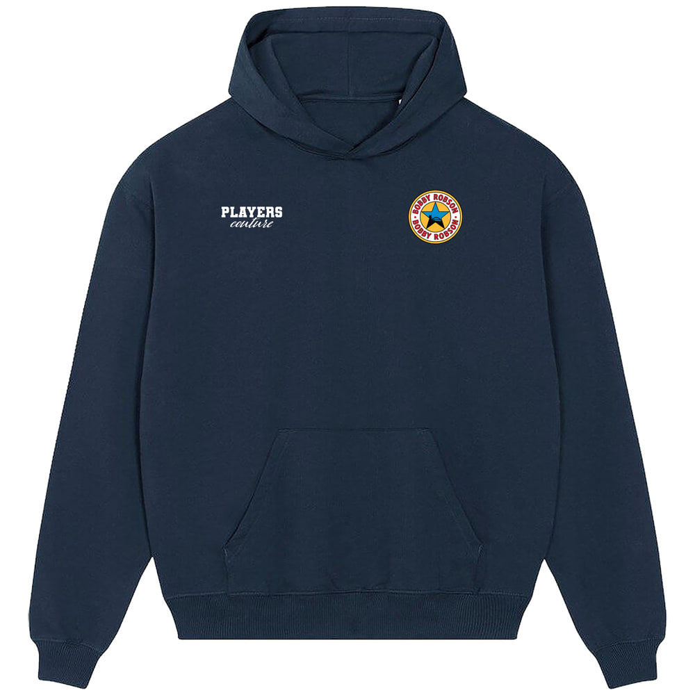Bobby Robson Logo Players Couture Men's Casual Hoodie Navy