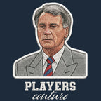 Bobby Robson Badge Men's Hoodie – close-up detail shot of the Bobby Robson Players Couture logo design