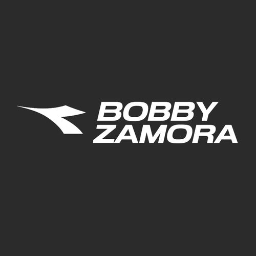 Bobby Zamora Logo Men's T-Shirt – black close-up detail shot of the Bobby Zamora Players Couture logo design