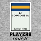 Boca Juniors Monopoly Card t-shirt – grey men's t-shirt with black Boca Juniors Monopoly Card letters and Players Couture