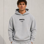 bogota name-print hoodie - grey