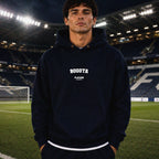 bogota name-print hoodie - navy