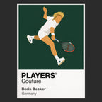 Boris Becker Tennis Icon Frame Men's Hoodie