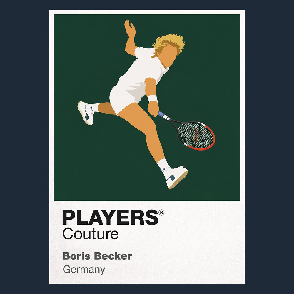 Boris Becker Tennis Icon Frame Men's T-Shirt