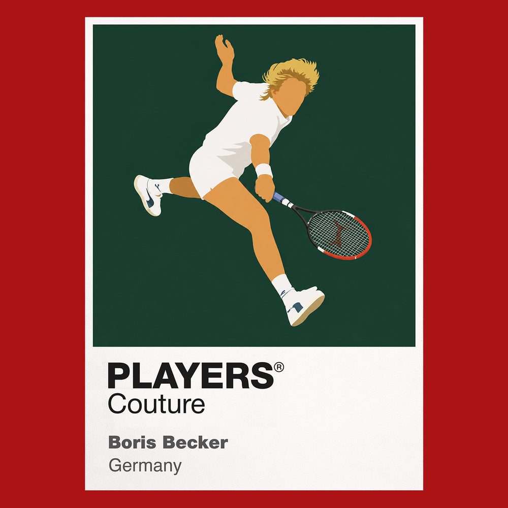 Boris Becker Tennis Icon Frame Men's T-Shirt