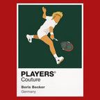 Boris Becker Tennis Icon Frame Men's Hoodie