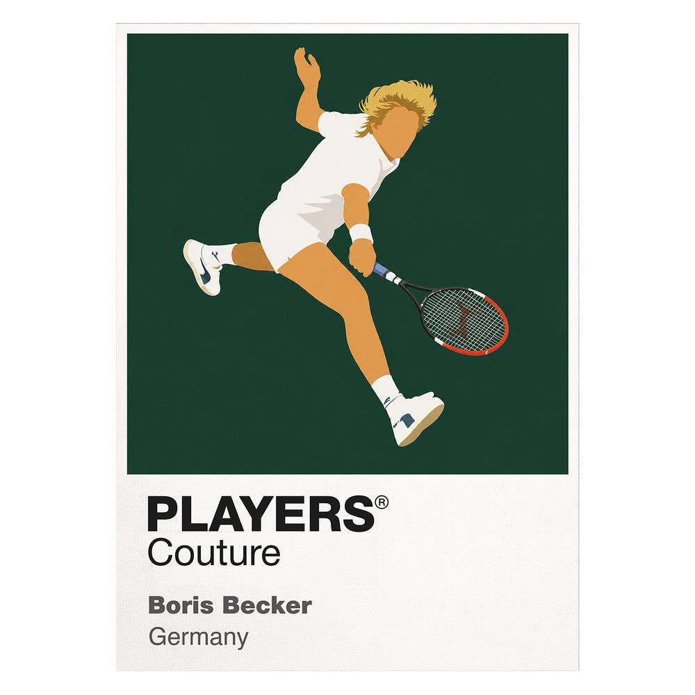 Boris Becker Tennis Icon Frame Men's T-Shirt