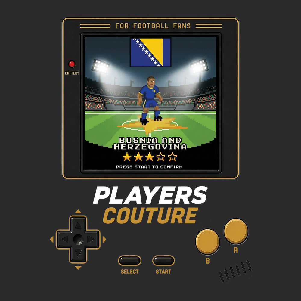 Bosnia and Herrvegovina Football World Cup 8-Bit Kids T-Shirt