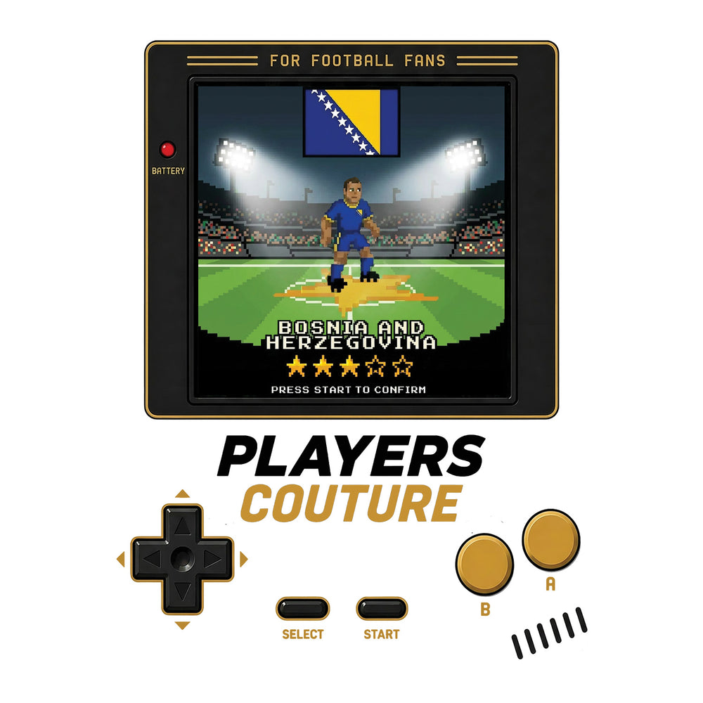 Bosnia and Herrvegovina Football World Cup 8-Bit Kids T-Shirt