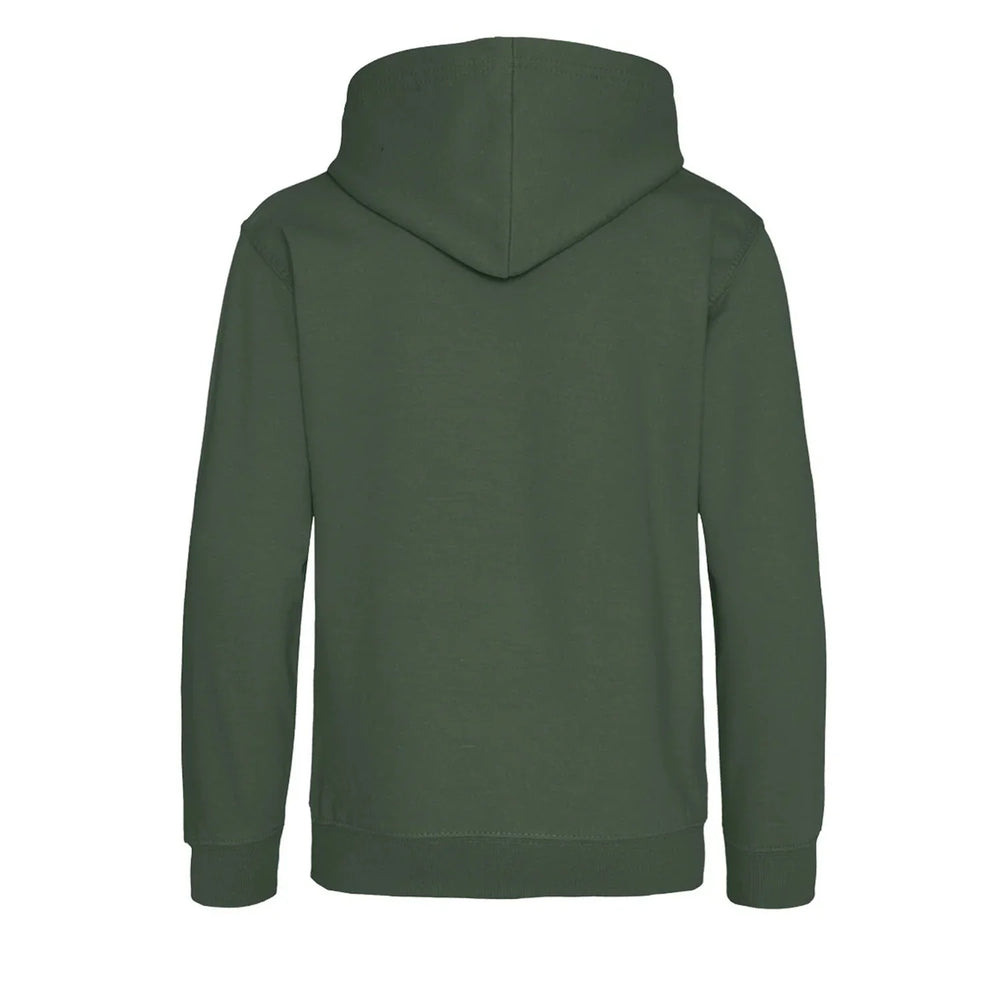 Essentials Collection hoodie – green kids' hoodie with white Essentials Collection letters and Players Couture logo on the