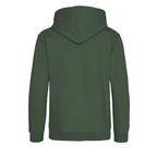 Essentials Collection hoodie – green kids' hoodie with white Essentials Collection letters and Players Couture logo on the