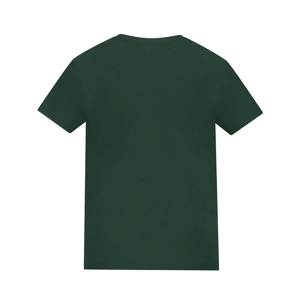 Essentials Collection t-shirt – green kids' t-shirt with white Essentials Collection letters and Players Couture logo on the