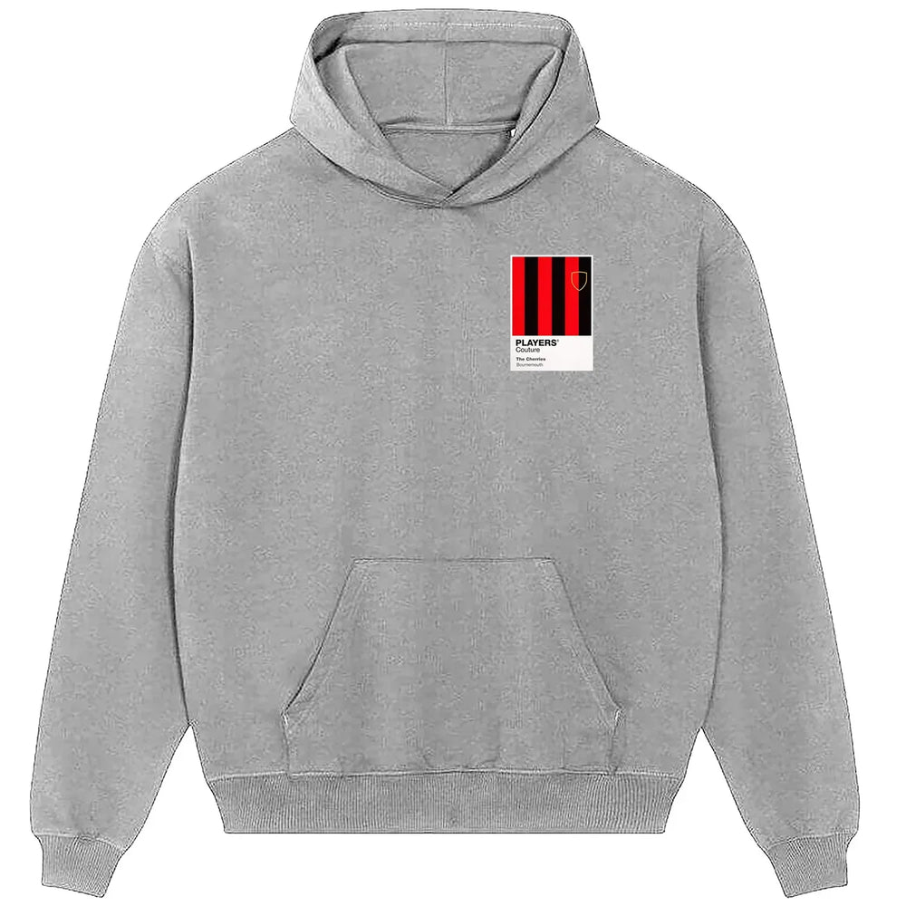 Bournemouth hoodie – grey men's hoodie featuring the Bournemouth Players Couture logo