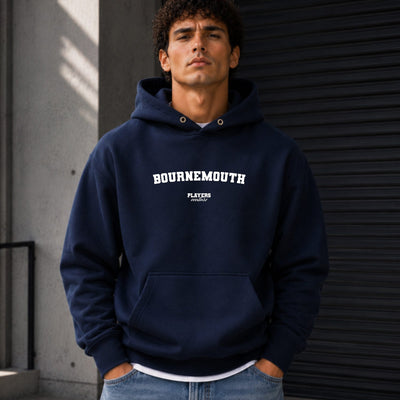 bournemouth name-print hoodie - navy