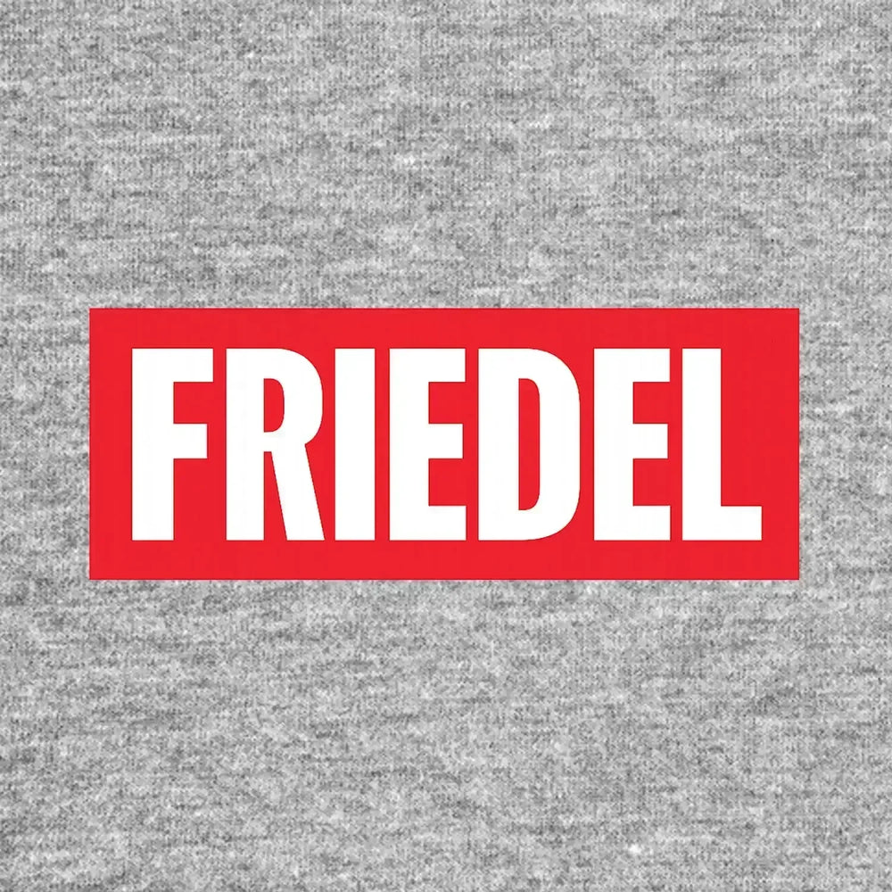 Brad Friedel Logo Men's T-Shirt – grey close-up detail shot of the Brad Friedel Players Couture logo design