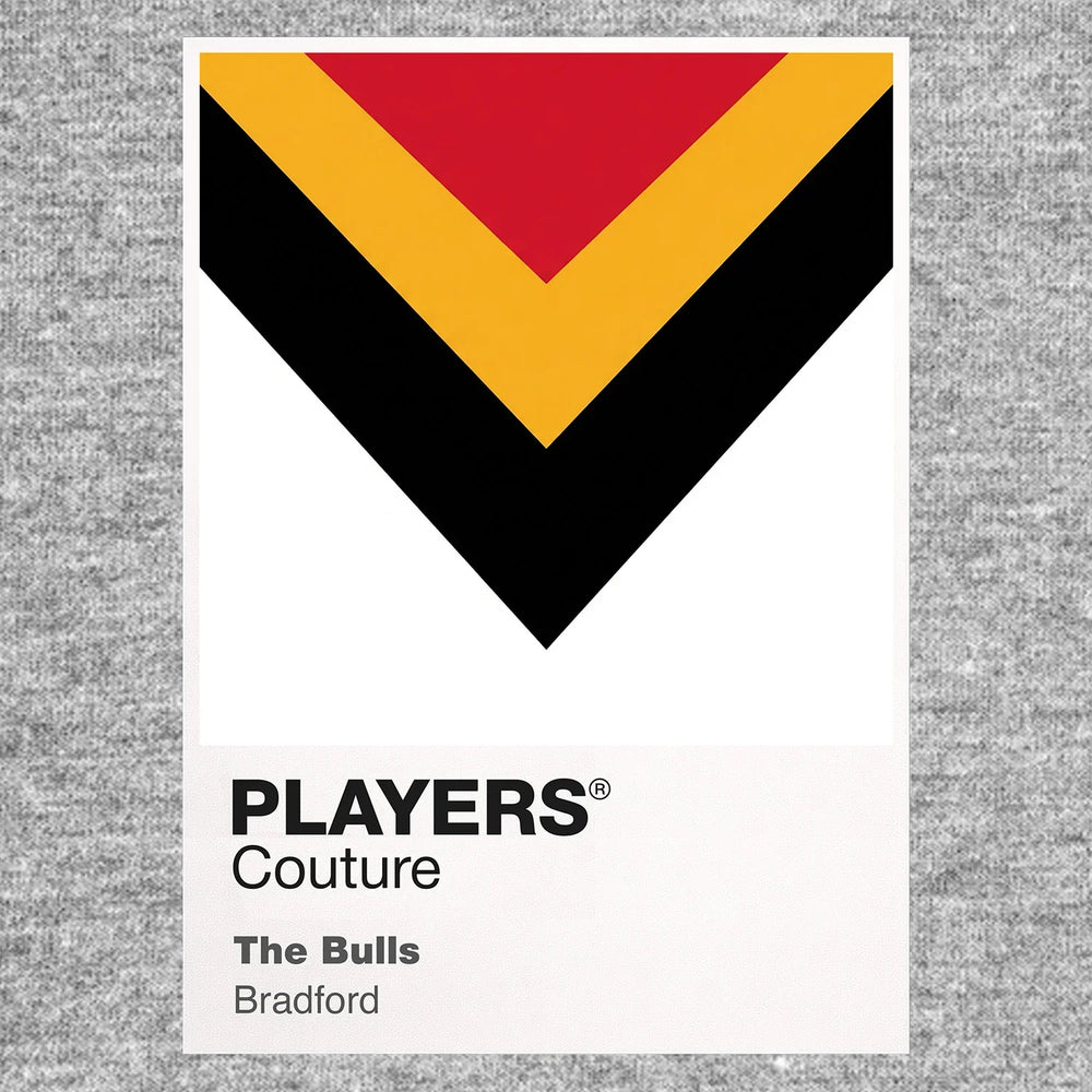 Bradford Bulls Classic Rugby League Shirt Colours Frame Men's Hoodie