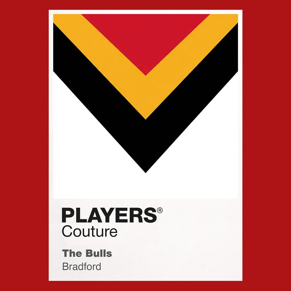 Bradford Bulls Classic Rugby League Shirt Colours Frame Men's Hoodie