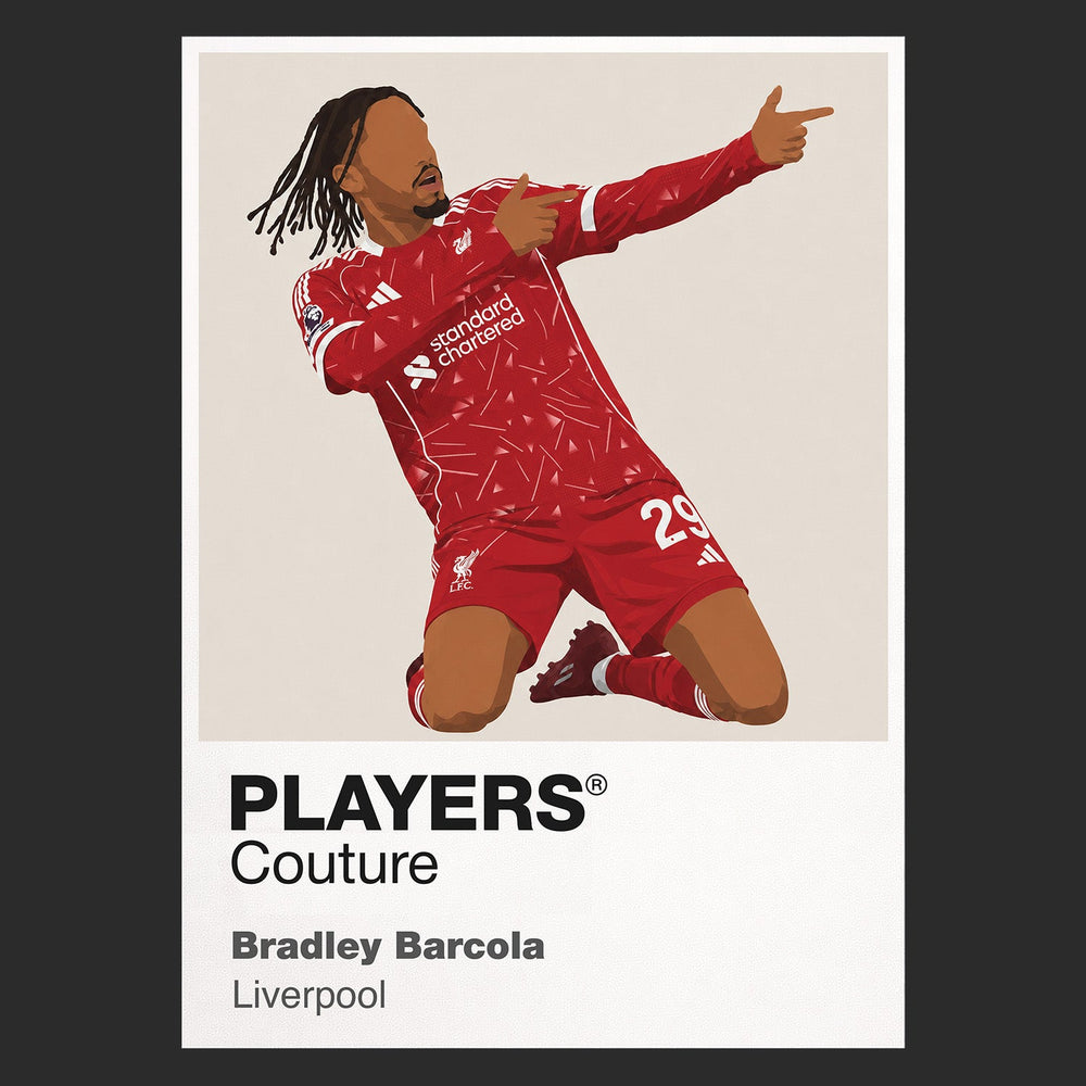 Bradley Barcola Liverpool black Icon Frame artwork detail