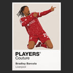 Bradley Barcola Liverpool black Icon Frame artwork detail