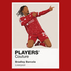 Bradley Barcola Liverpool red Icon Frame artwork detail