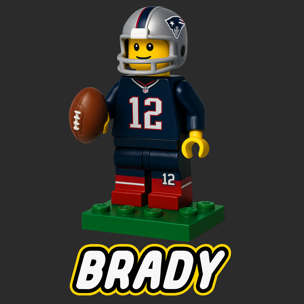 Tom Brady Toy Logo Players Couture Kids T-Shirt