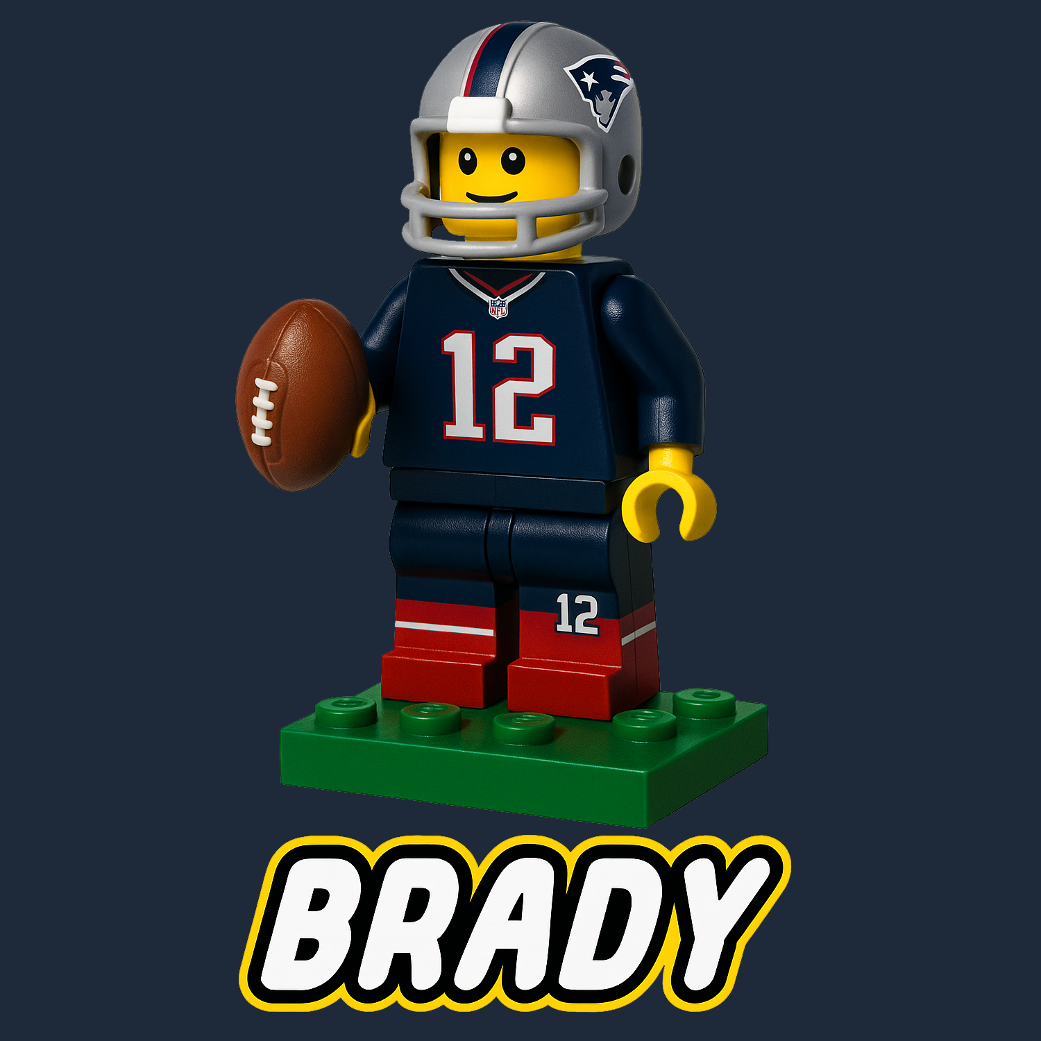 Tom Brady Toy Logo Players Couture Kids T-Shirt