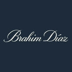 Brahim Diaz Logo Men's T-Shirt – navy close-up detail shot of the Brahim Diaz Players Couture logo design
