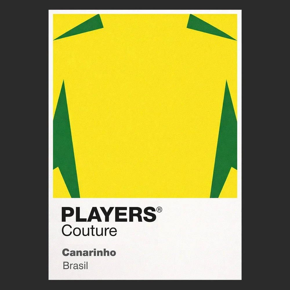 Brasil Classic Football Shirt Colours Frame Men's T-Shirt – black close-up detail shot of the Brasil Players Couture logo
