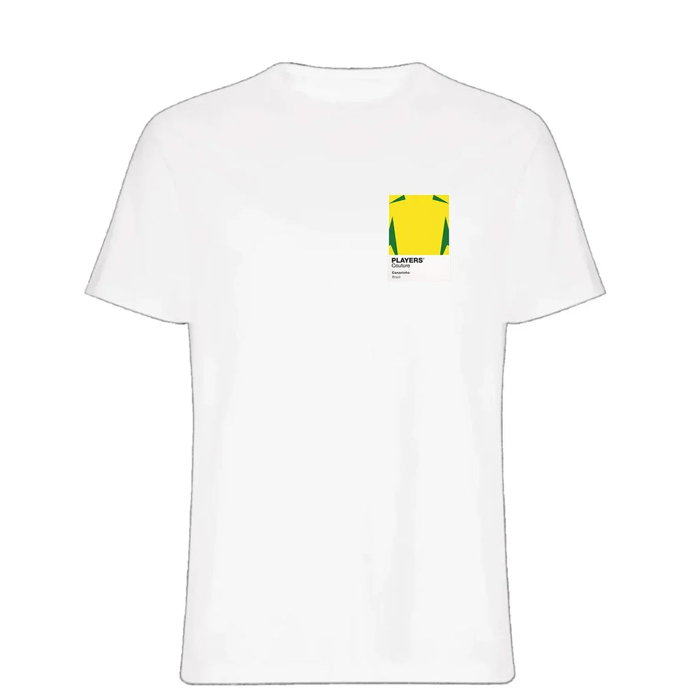 Brasil t-shirt – white men's t-shirt featuring the Brasil Players Couture logo