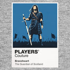 Braveheart William Wallace in blue war paint leading the film's sweeping Scottish rebellion Icon Frame artwork in grey