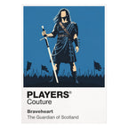 Braveheart William Wallace in blue war paint leading the film's sweeping Scottish rebellion Icon Frame artwork on white