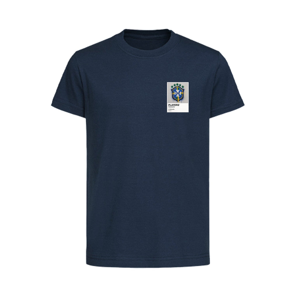 Brazil Logo Graffiti Frame Kids T-Shirt - brazil graffiti frame kids navy tshirt