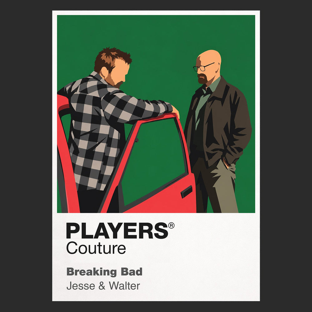 Heisenberg Walter White's Heisenberg persona in pork-pie hat and dark glasses Icon Frame artwork in black