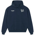 Bret Hart hoodie – navy men's hoodie featuring the Bret Hart Players Couture logo