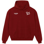 Bret Hart hoodie – red men's hoodie featuring the Bret Hart Players Couture logo